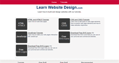 Desktop Screenshot of learnwebsitedesign.com